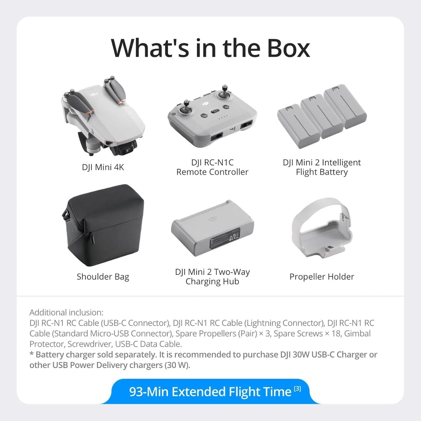 Mini 4K UHD Camera Drone – Long Flight Time & Fly More Combo