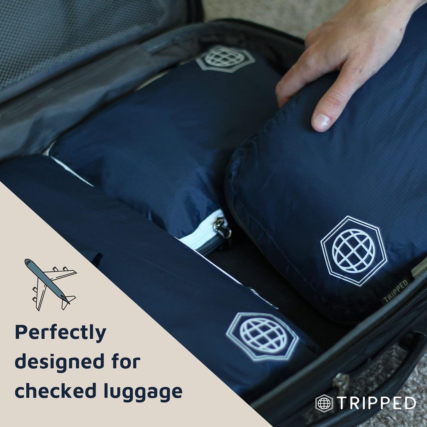 Large Compression Packing Cubes for Travel-Packing