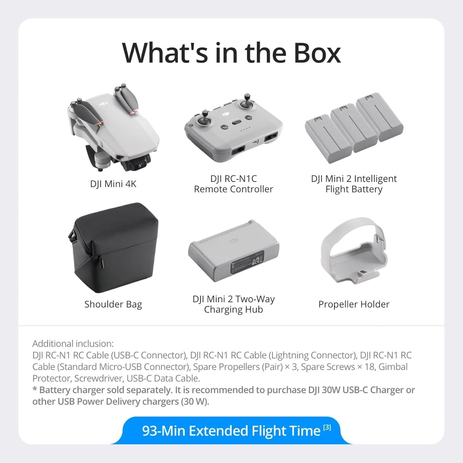 Mini 4K UHD Camera Drone – Long Flight Time & Fly More Combo