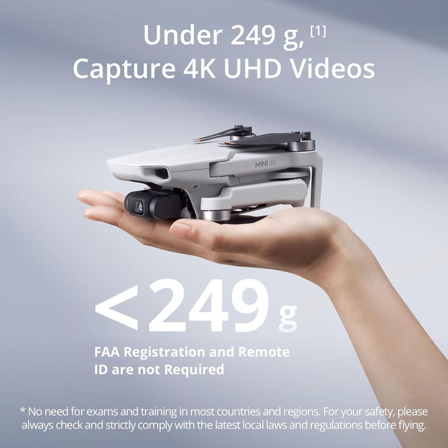 Mini 4K UHD Camera Drone – Long Flight Time & Fly More Combo