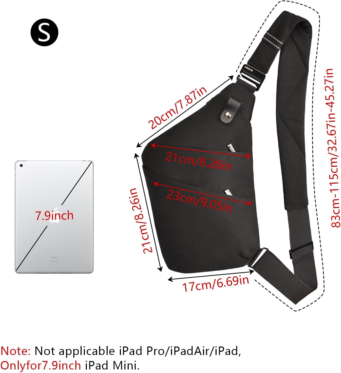 Anti Theft Crossbody Bags Sling 