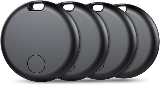 Air Tracker Tags - 4-Pack: Smart Bluetooth Key Finder & Item Locator with Apple Find My App! Never Lose Your Keys, Luggage, or Bags Again! (iOS Only)