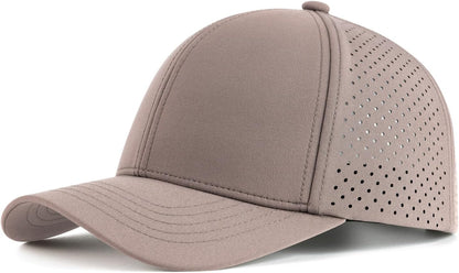 Men Quick Dry Baseball Cap Laser Cut Mesh Ball Curved Brim Snapback Hat