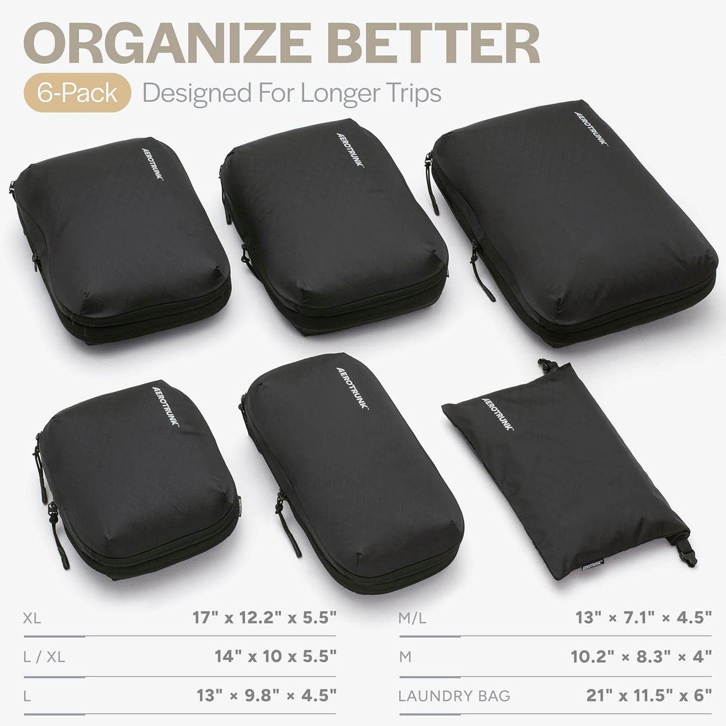 Ultralight Compression Packing Cubes 