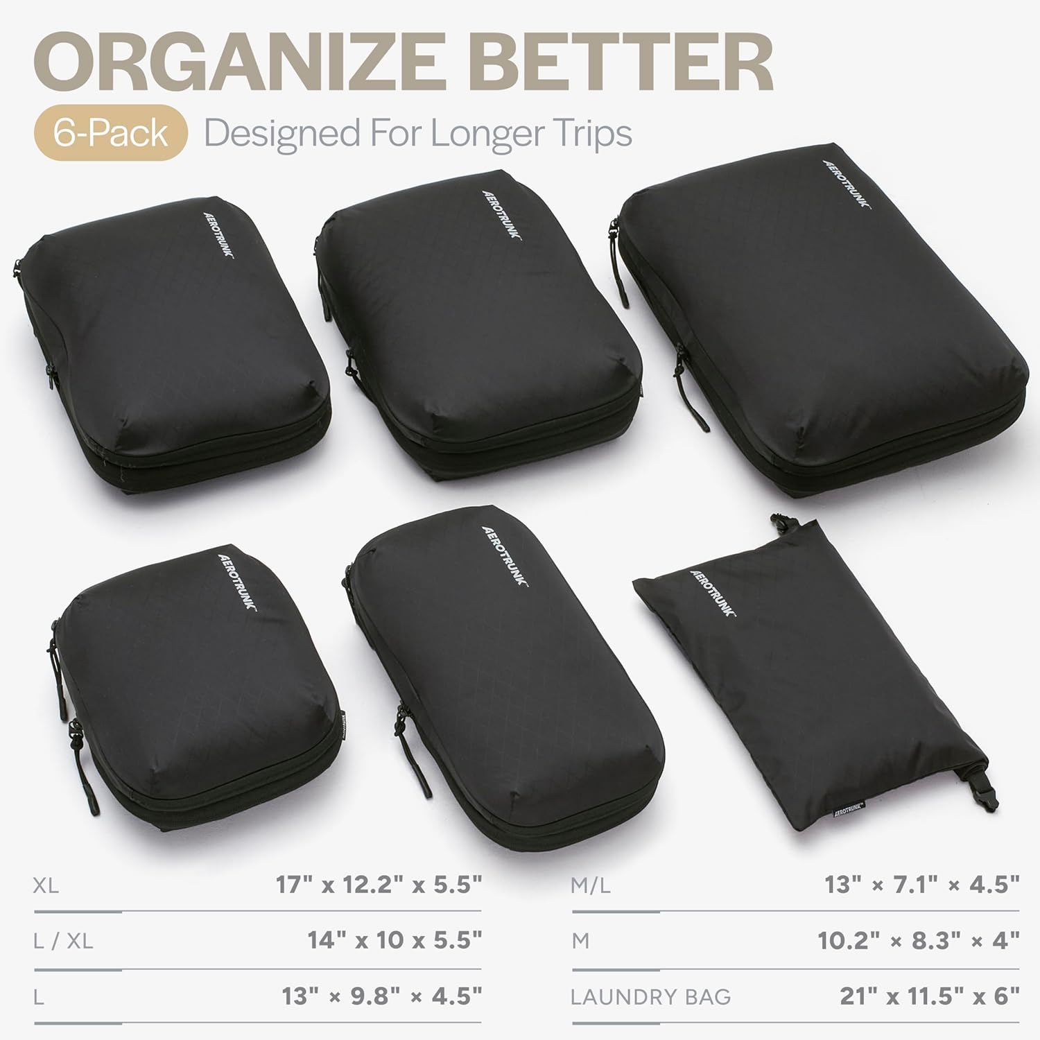 Ultralight Compression Packing Cubes 