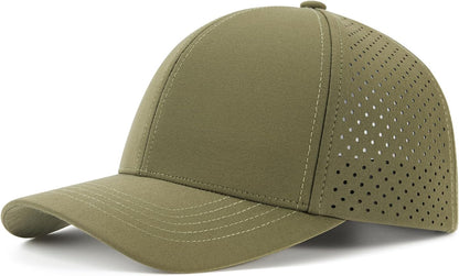 Men Quick Dry Baseball Cap Laser Cut Mesh Ball Curved Brim Snapback Hat