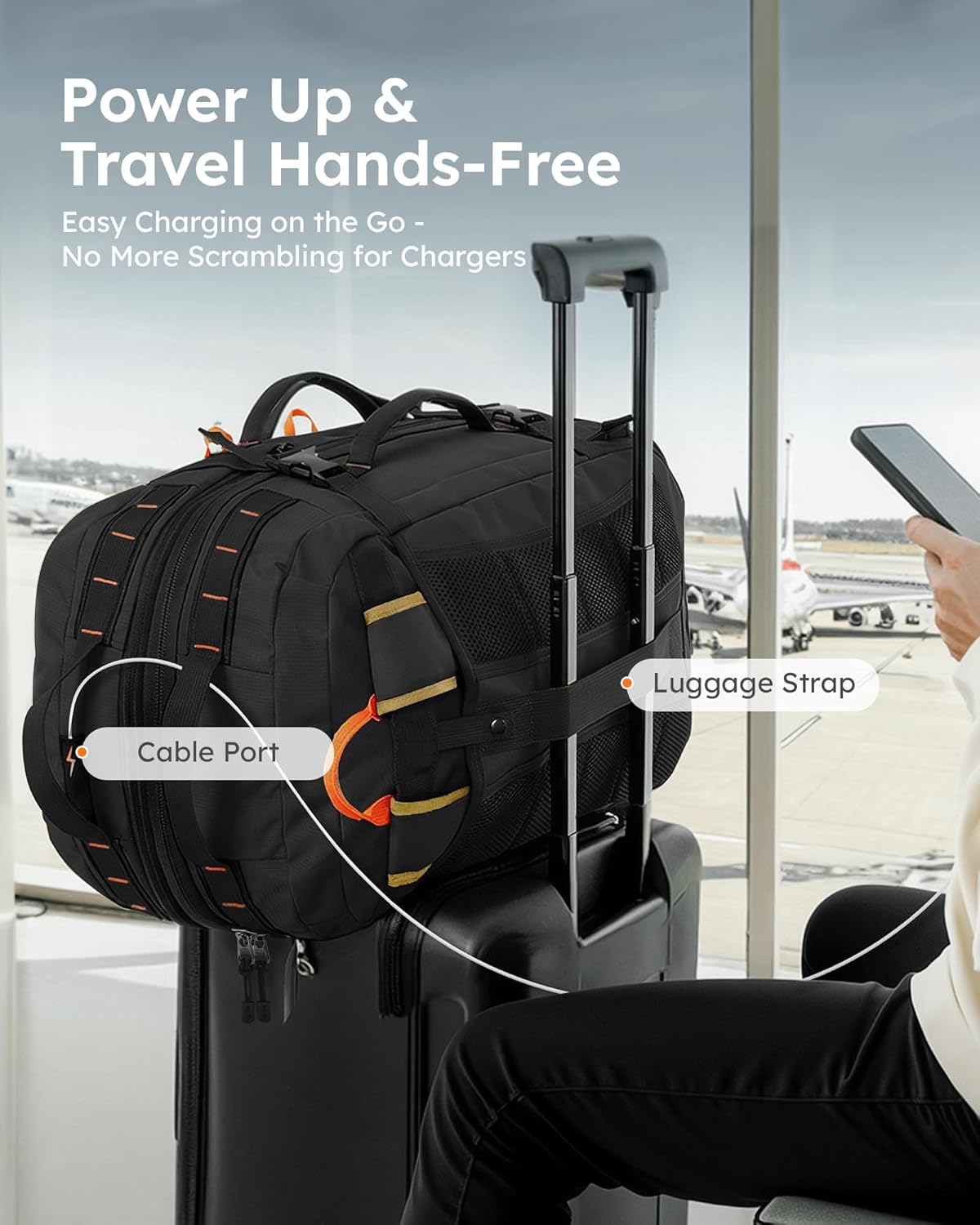 Travel Laptop Backpack, Large Carry on Backpack Flight Approved 