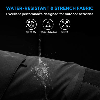 Men'S Outdoor Quick Dry Lightweight Stretchy Shorts for Hiking, Tactical, Camping, Travel with 6 Pockets