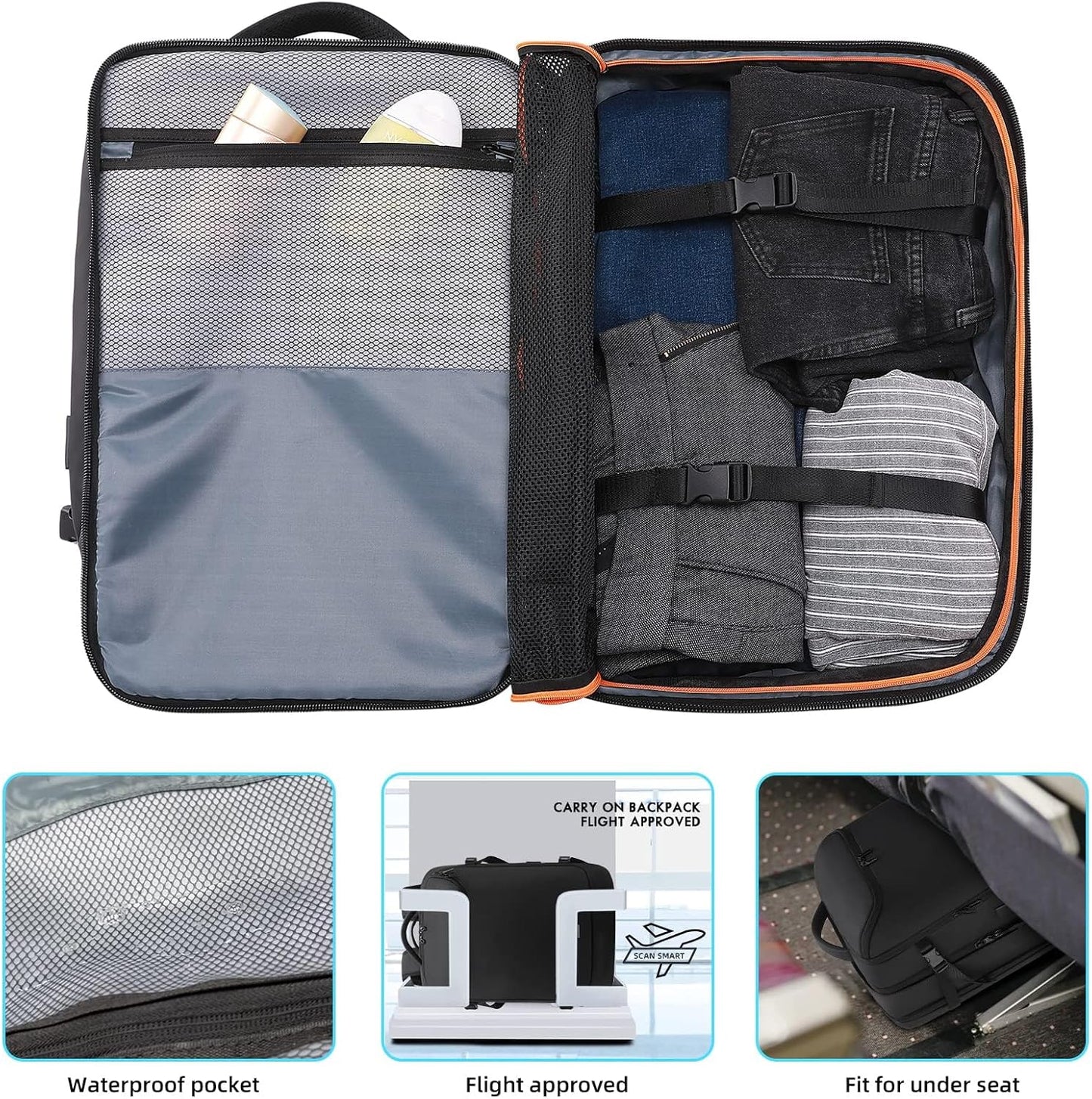 Travel Carry on Backpack 50L 