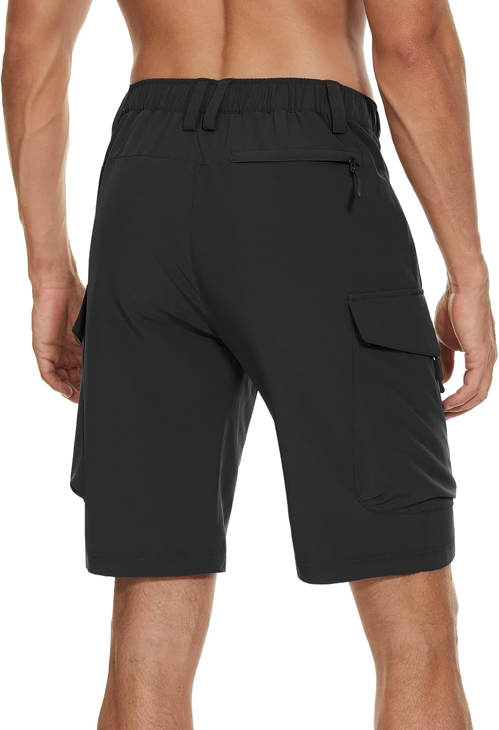 Men'S Hiking Cargo Shorts with 7 Pockets Quick Dry for Casual Work
