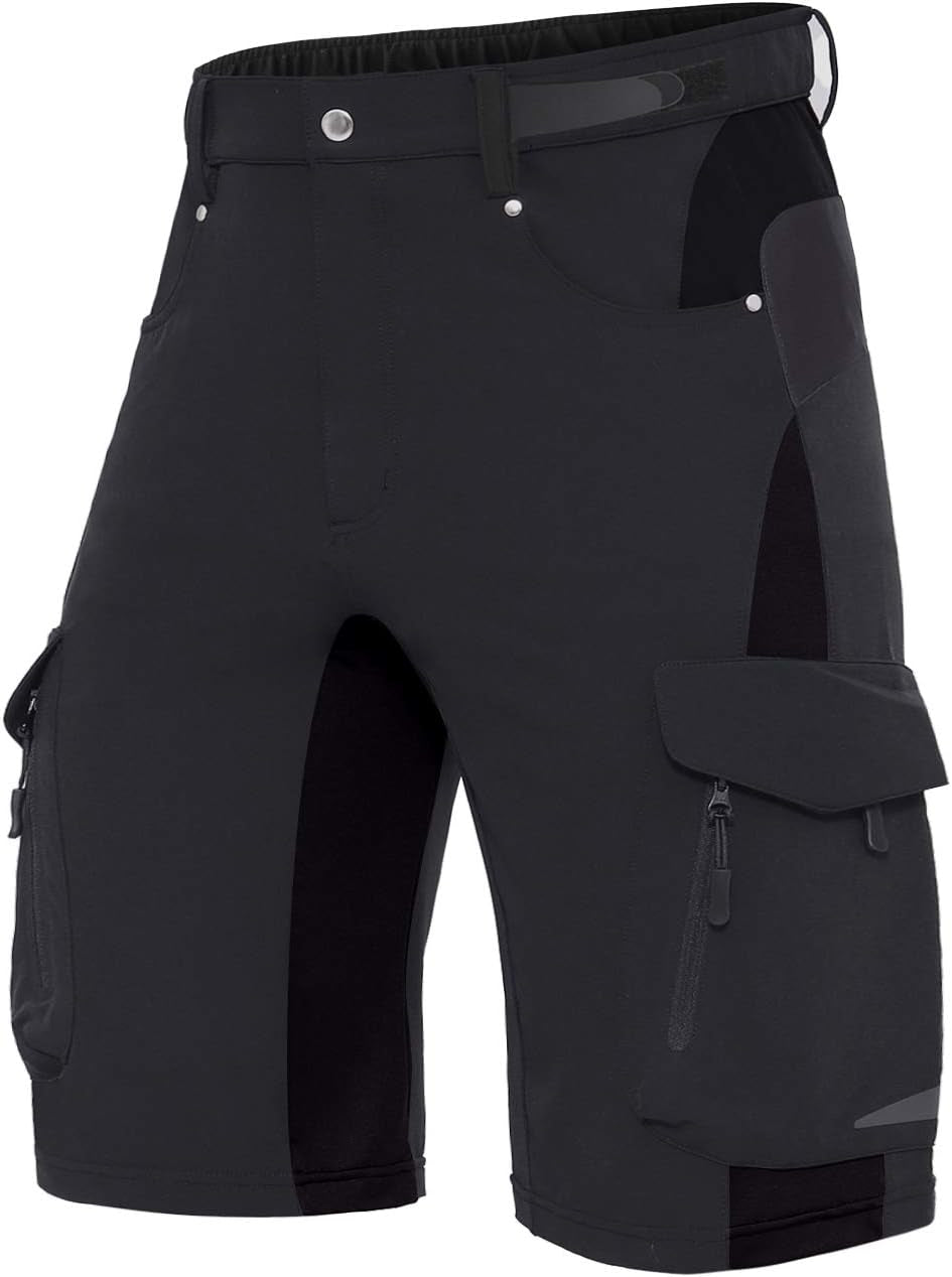 Men'S Outdoor Quick Dry Lightweight Stretchy Shorts for Hiking, Tactical, Camping, Travel with 6 Pockets